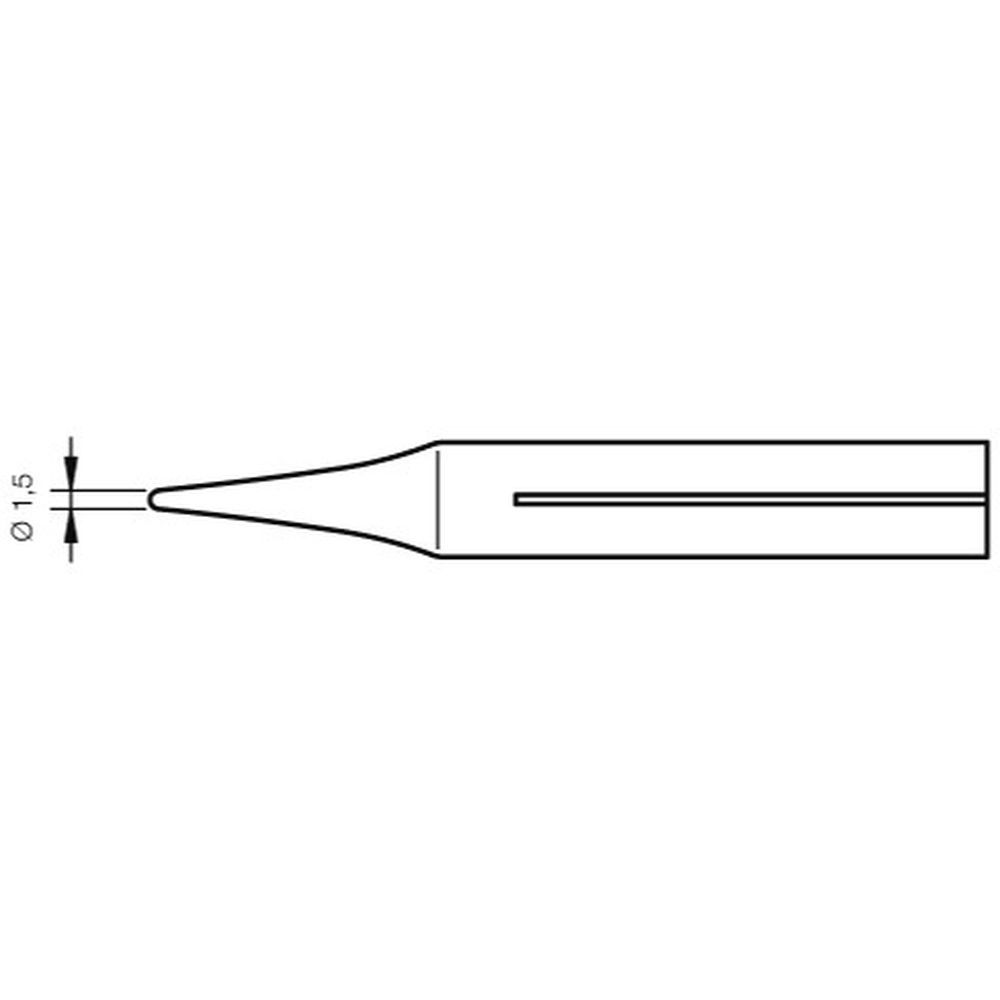 Наконечник JBC R-10D (0300905) для 30ST / 40ST / SL2020 / IN2100 (конический 1,5 мм)