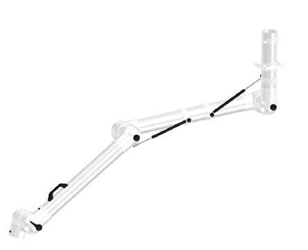 Alsident 100-10585-3-7-5. Дымоприемник 3-х секционный 100-10585-3-7-5 белый хим. стойкий (без раструба)