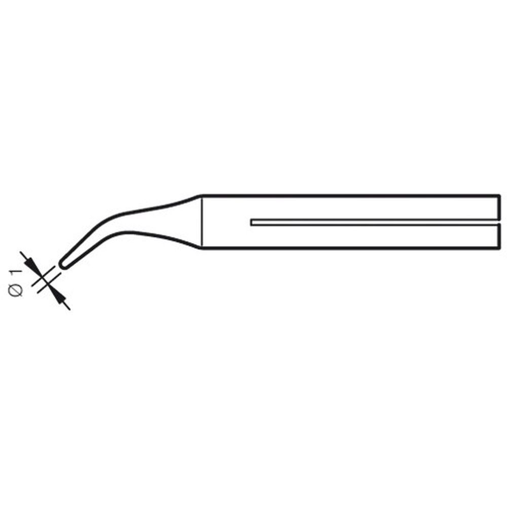 Наконечник JBC C-05D (0550200) для 14ST (конический изогнутый 1,0 мм)