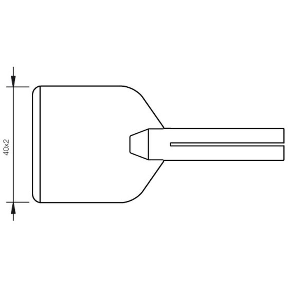 Наконечник JBC PL-65 (0650804) для 65ST (лопатка 40,0 х 2,0 мм)