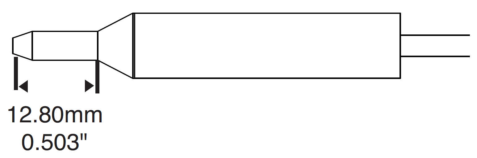 METCAL DFP-CNL4. Наконечник для MFR-H5, удлиненный, 1.05х2.30мм