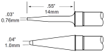 METCAL TTP-BLP1. Картриджи-наконечники для MFR-PTZ, шпатель, 1.0х14мм (комплект)