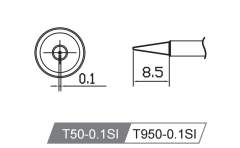 Atten T50-0.1Si. Картридж-наконечник для GT-Y50, конус 0.1 х 8.5мм