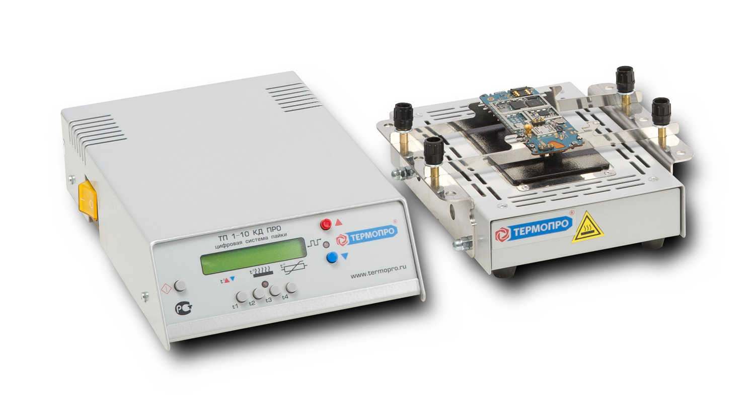 Термопро НП106ТП1кд. Термостол НП10-6про с терморегулятором ТП1-10-05кд + встроенный держатель плат