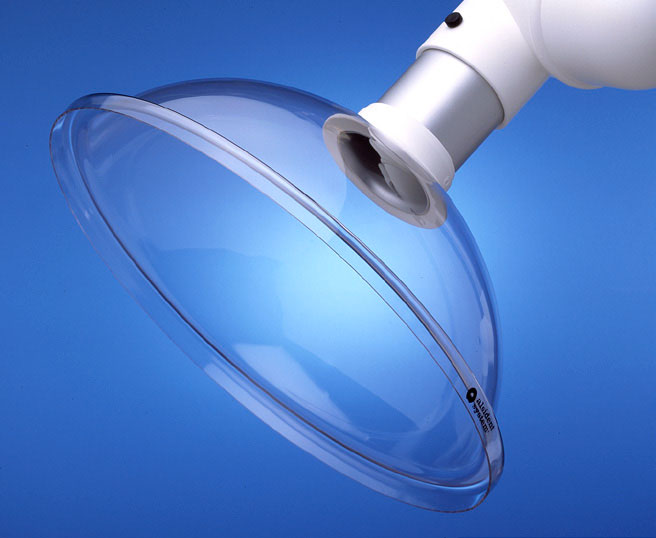 Alsident 1-7535-5. Раструб дымоприемника, колпак прозрачный (75-385мм; белый)