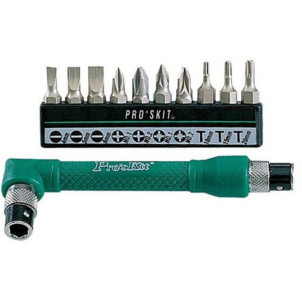 Двухсторонняя отвертка с комллектом насадок ProsKit 1PK-212