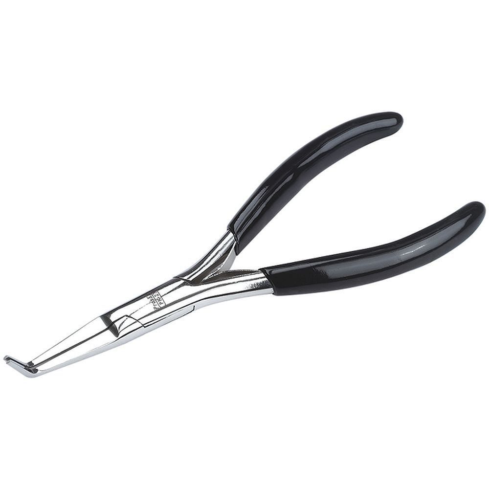 Длинногубцы c гладкими загнутыми носами и рессорной возвратной пружиной ProsKit 1PK-27 (135 мм.)