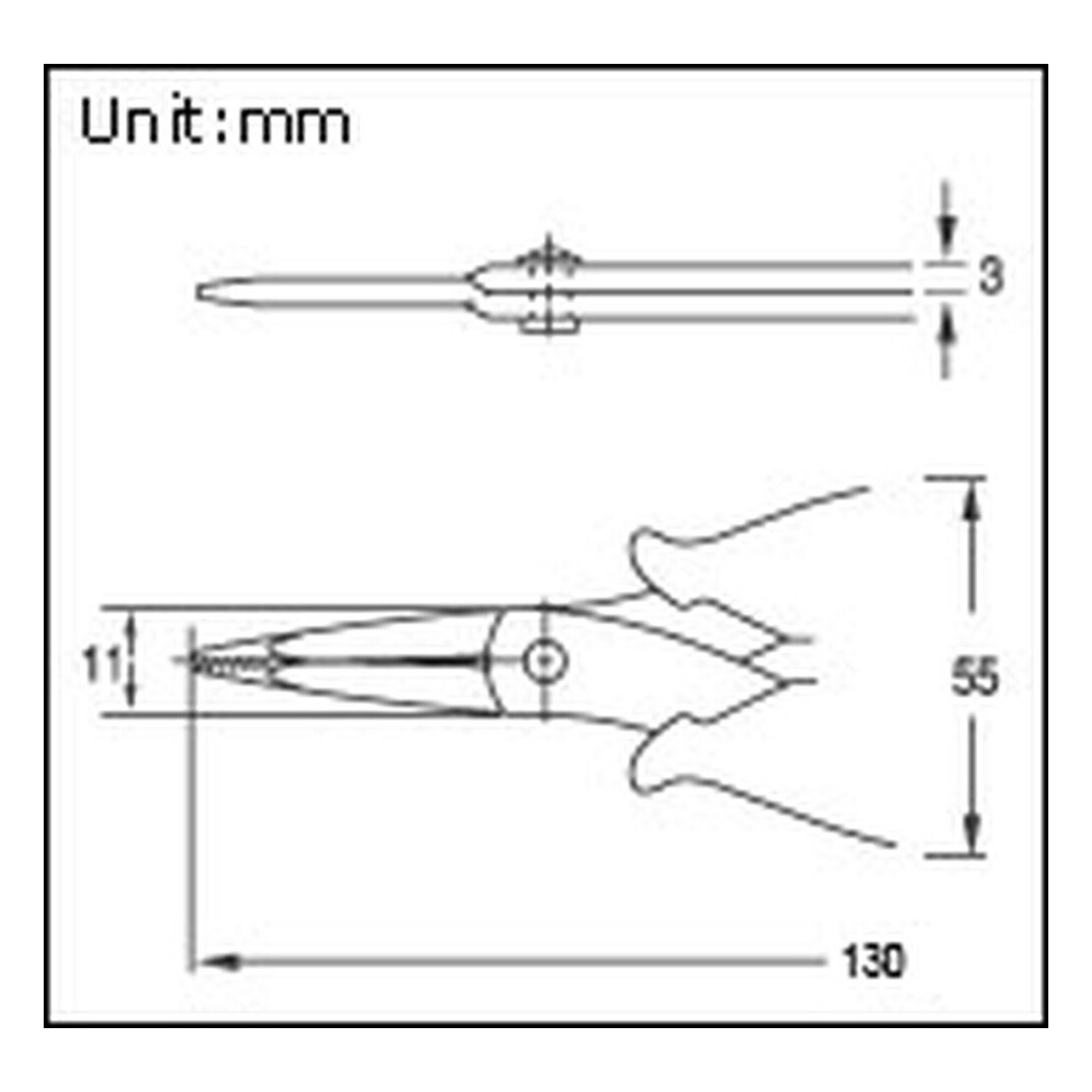 Длинногубцы с возвратной пружиной ProsKit 1PK-396B