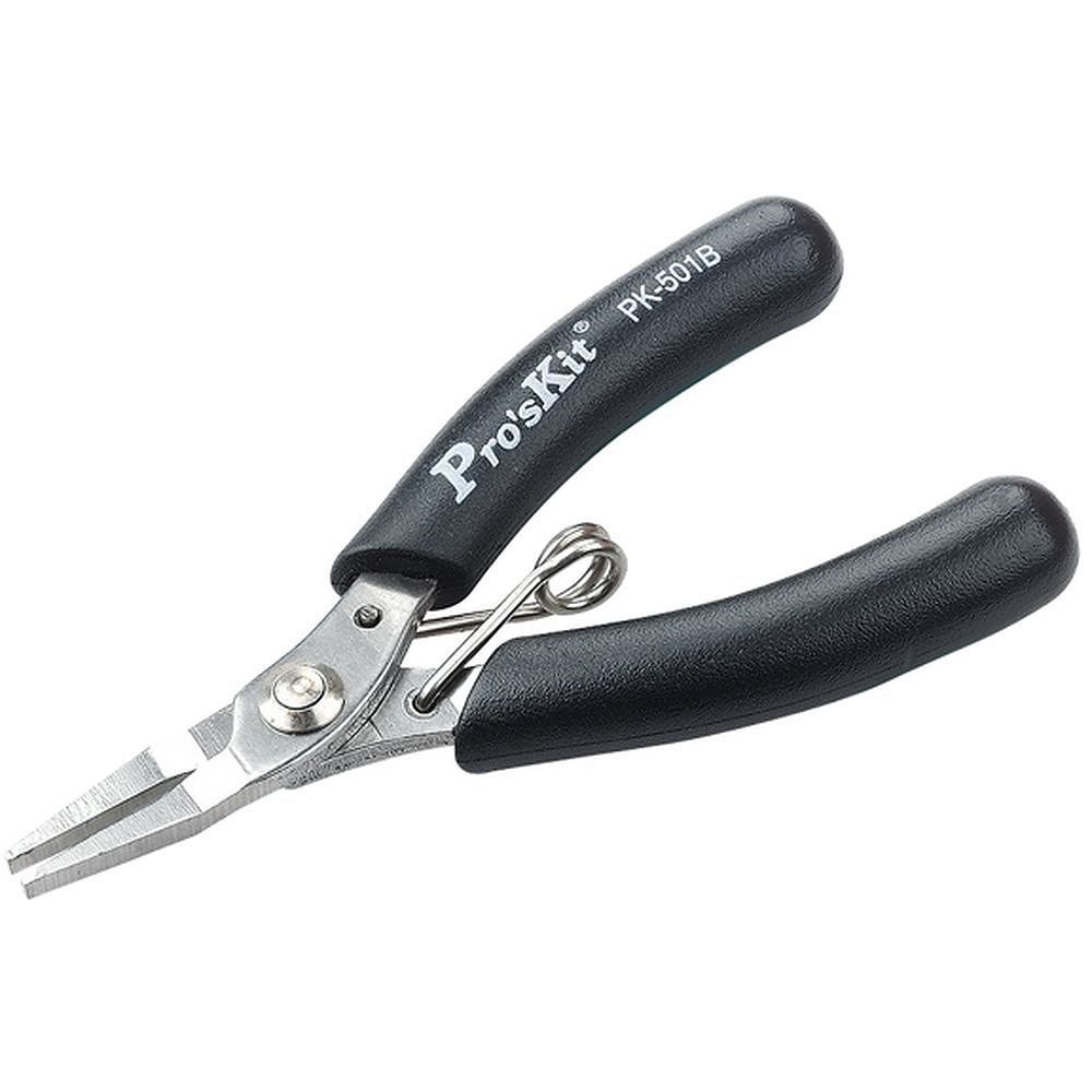 Микро плоскогубцы с возвратной пружиной антистатические ProsKit 1PK-501B (100 мм.)