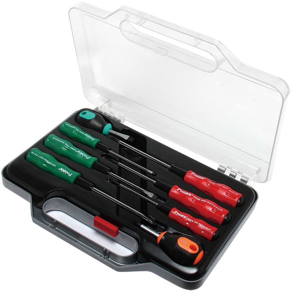 Набор  ProsKit 1PK-9401 с крестообразными и шлицевыми отвертками