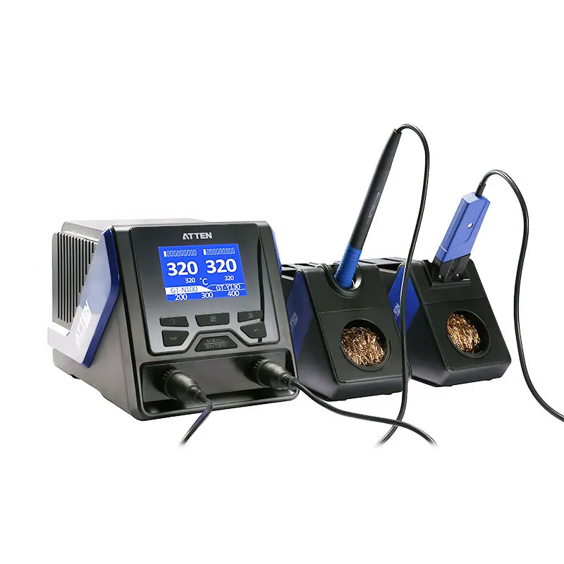 Atten GT-6200. Паяльная станция ATTEN GT-6200 с инструментами GT-Y130, GT-N100 и наконечниками T130-1.0i, T100-0.5i