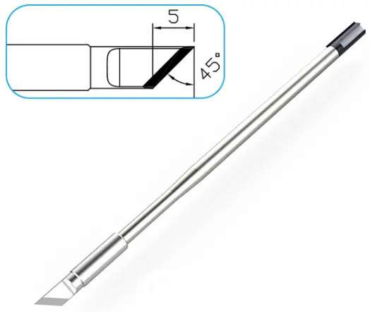 Atten T9130-K. Картридж-наконечник для ST-1509, ножевидный 5.0 х 12мм
