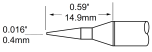 METCAL SCP-CNL04. Картридж-наконечник для MFR-H1, конус удлиненный 0.4х14.9мм