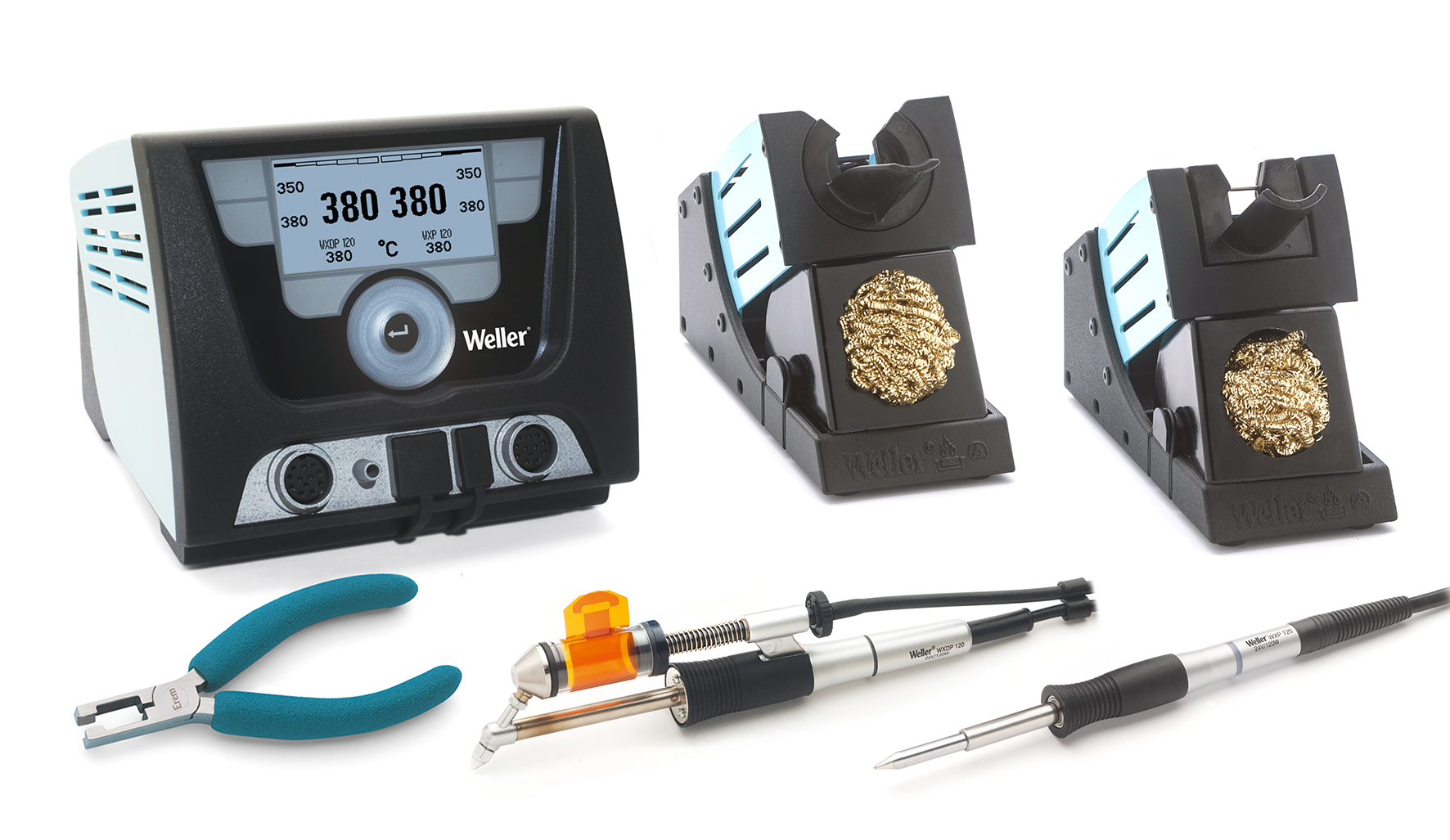 Weller T0053429399N. Паяльная станция Weller WXD 2020 Set, 255Вт, два канала (WXD 2, WXDP 120, WXP 120) (замена T00534296