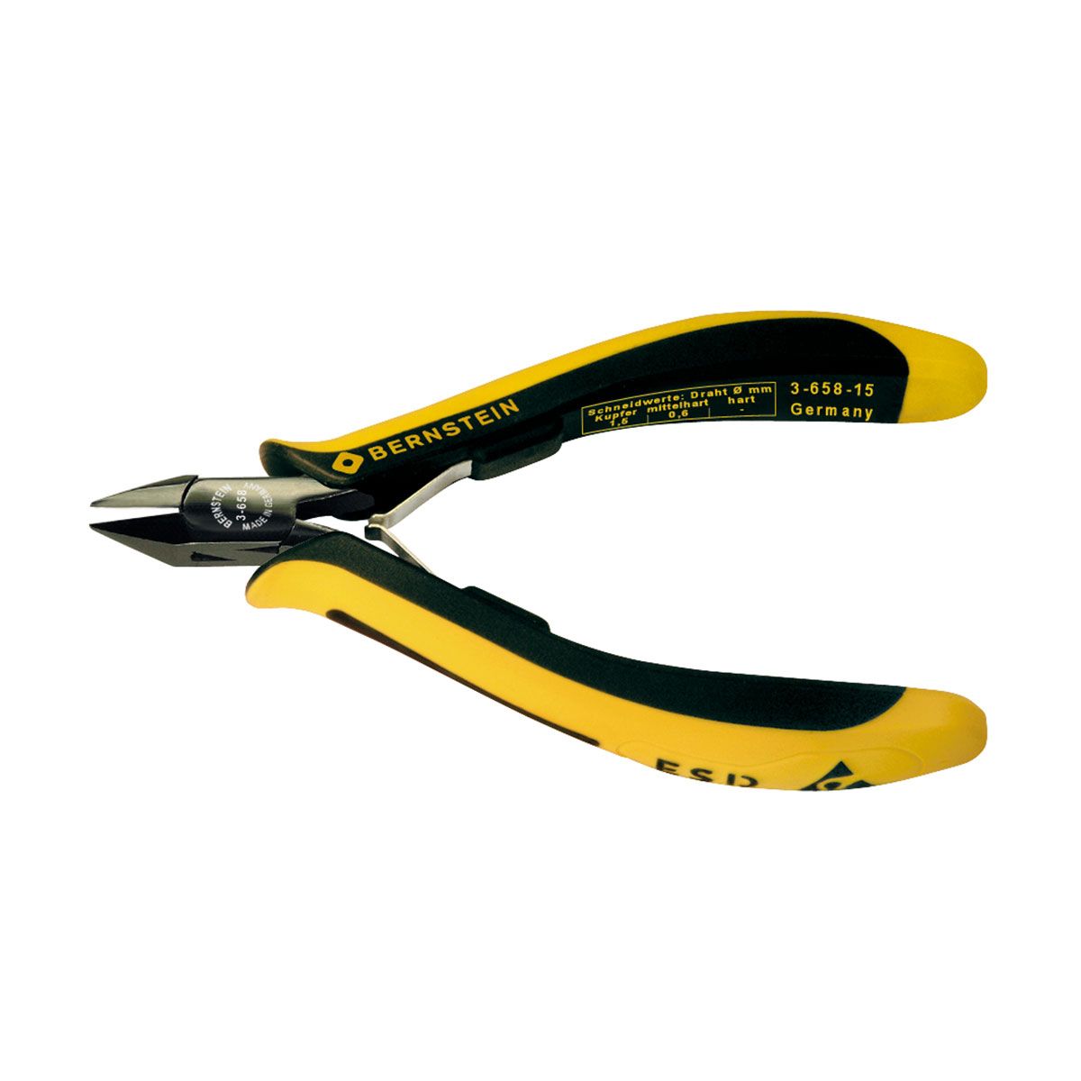 Bernstein 3-658-15. Бокорезы ESD EUROline 125 мм заострённые 