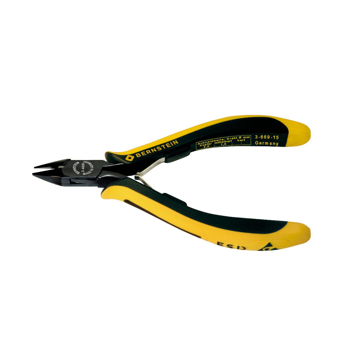 Bernstein 3-669-15. Бокорезы ESD EUROline 135 мм заострённые 