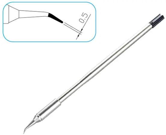 Atten T9130-0.5iS. Картридж-наконечник для ST-1509, конус изогнутый 0.5мм