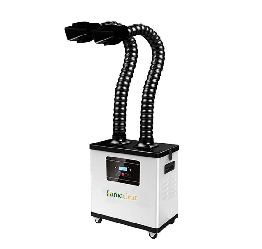 FumeClear FC-1002-75. Дымоуловитель FUMECLEAR FC-1002 с дымоприемниками 2х75мм