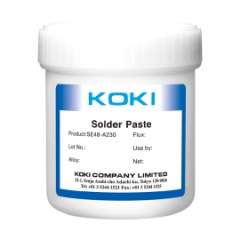 Koki SE48-A230. Свинецсодержащая легко отмываемая паяльная паста Sn63%, Pb37% ТИП 3