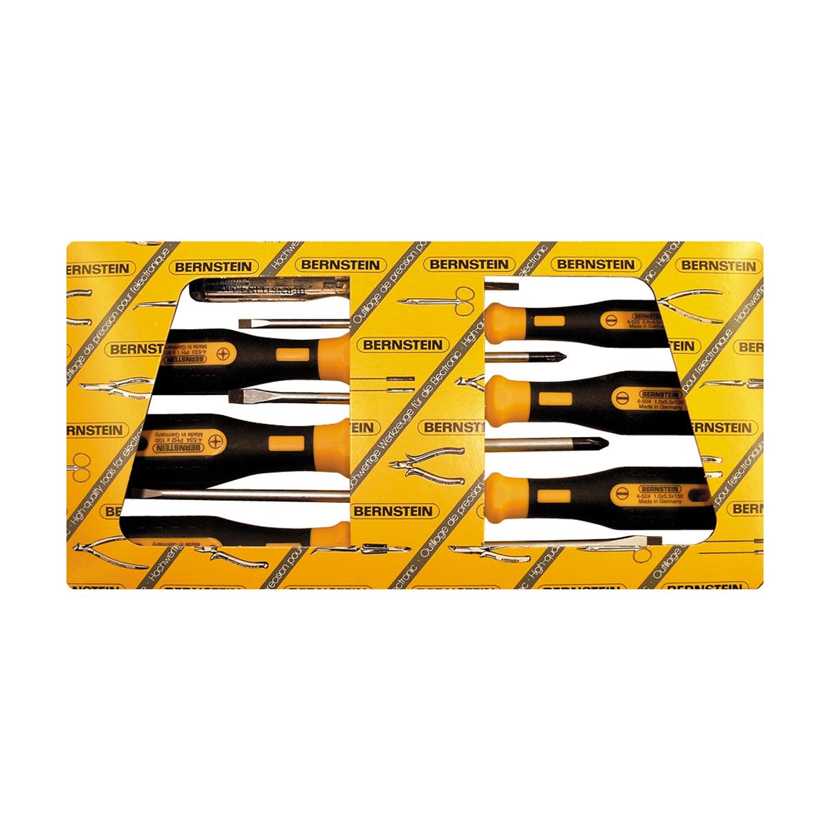 Bernstein 4-530. Набор отвёрток EUROline-Power в картонной коробке  (7 предметов)