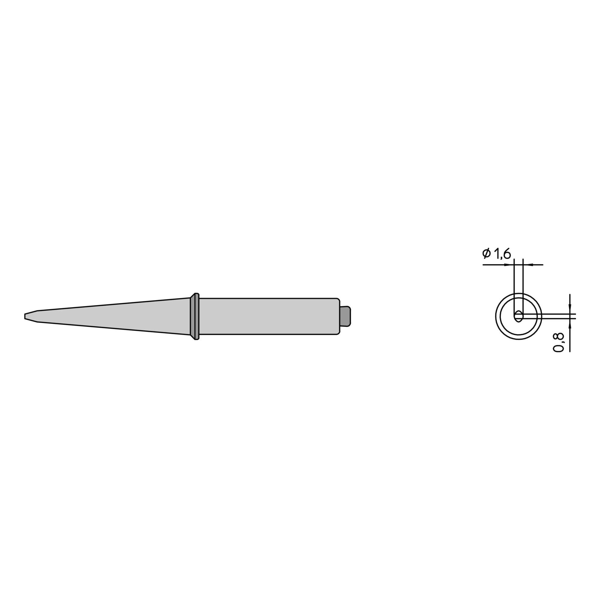 Жало паяльное CT5CC8 клиновидное 3,2 мм 425°C - Weller 4CT5CC8-1
