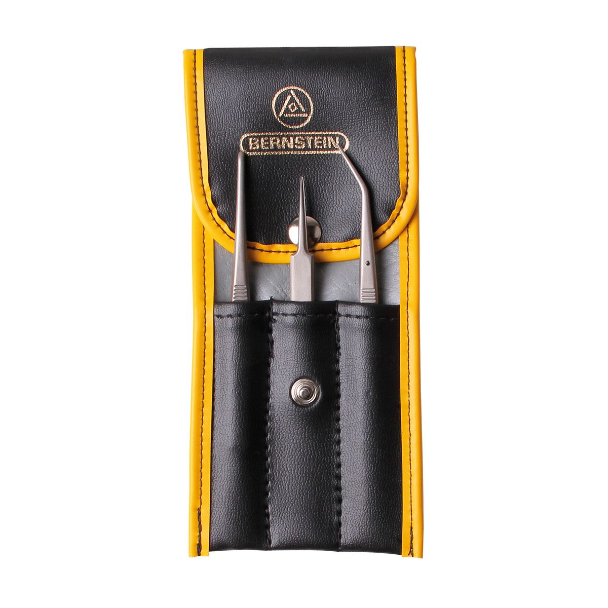 Bernstein 5-030. Набор пинцетов из титана в чехле (3 предмета)