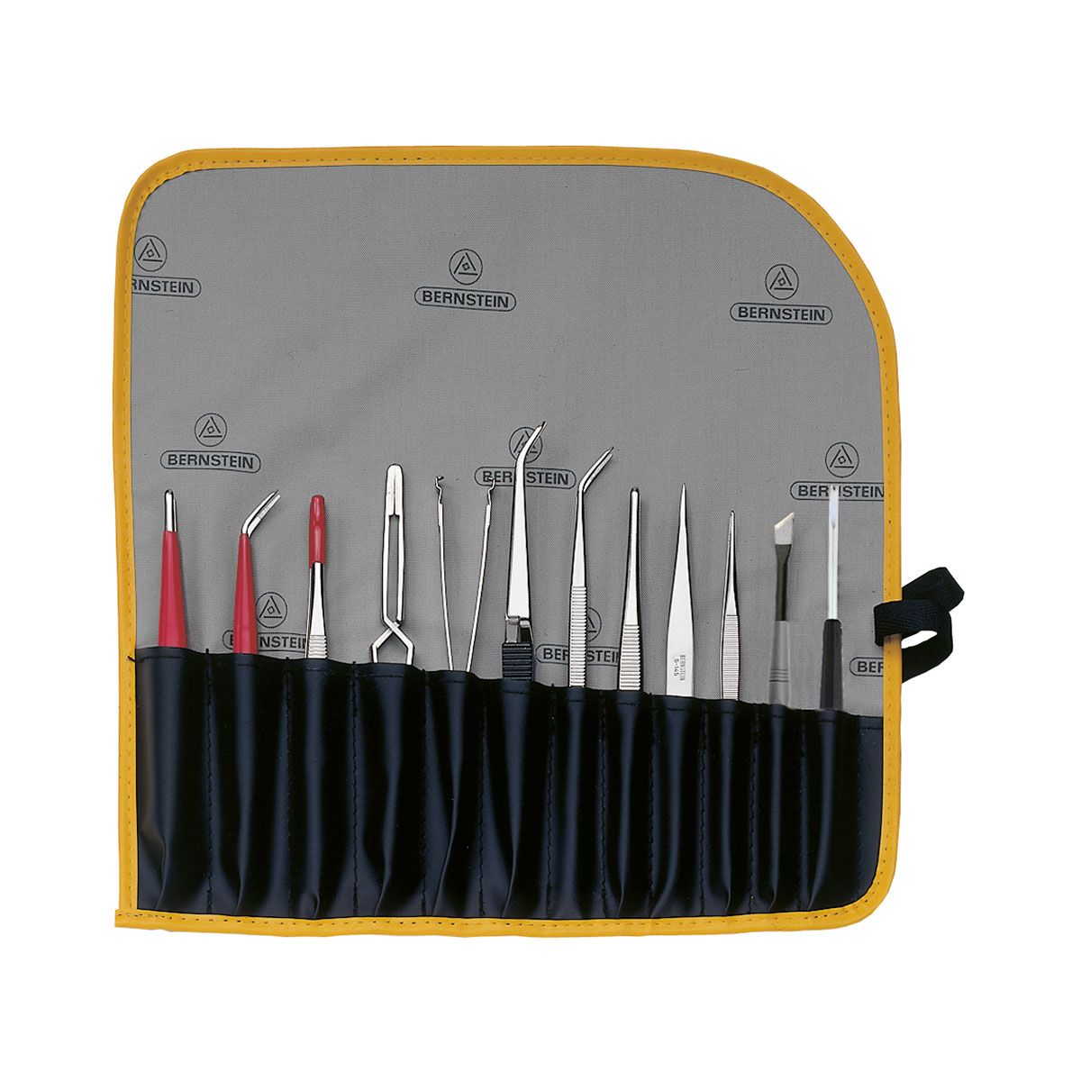 Bernstein 5-100. Набор специальных пинцетов и инструментов в чехле (12 предметов)