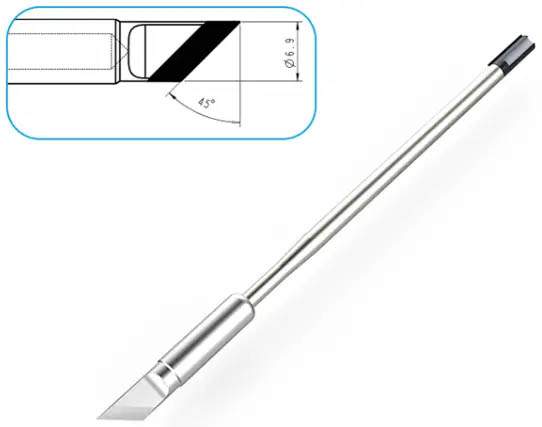 Atten T9150-K. Картридж-наконечник для ST-1509, ножевидный 6.0мм
