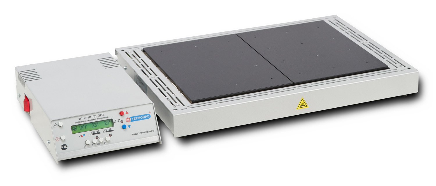 Термопро НП3424ТП2кд-про. Термостол НП34-24про с терморегулятором ТП2-10кд-про, термодатчиком и стойками ФС-15