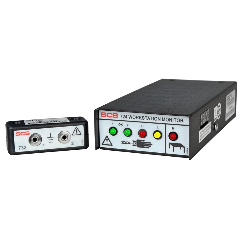 SCS 724. Антистатический монитор рабочего места в комплекте с блоком питания 724-PSEU