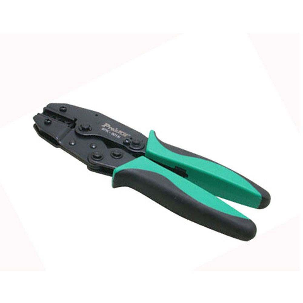 Кримпер ProsKit 6PK-301N для обжима кольцевых и вилочных неизолированных наконечников