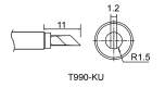 Atten T990-KU. Картридж-наконечник для ST-909, ножевидный 3.0 x 11 мм