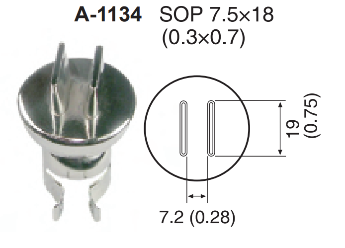 Atten A-1134 ROHS. Насадка-сопло A1134, SOP 7.5х18мм