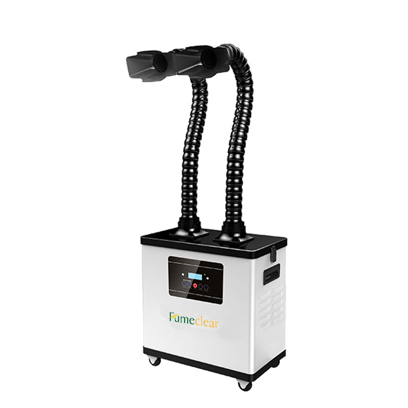 FumeClear FC-1002-50. Дымоуловитель FUMECLEAR FC-1002 с дымоприемниками 2х50мм