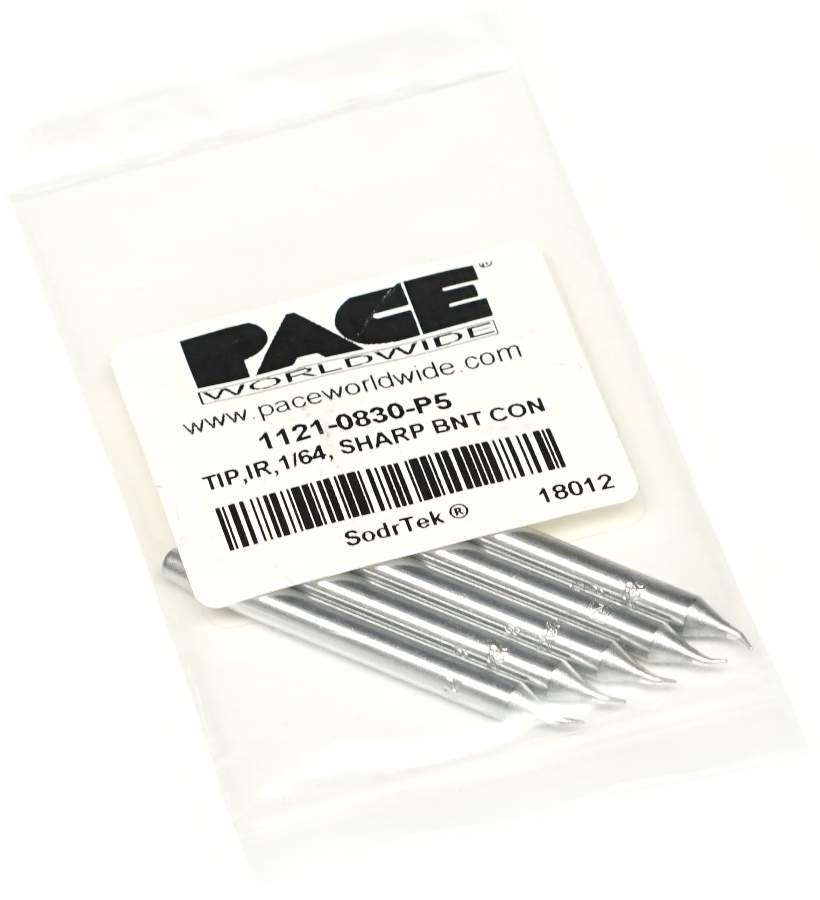 PACE 1121-0830-P5. Наконечник PS конический изогнутый 0.4мм (уп. 5шт)