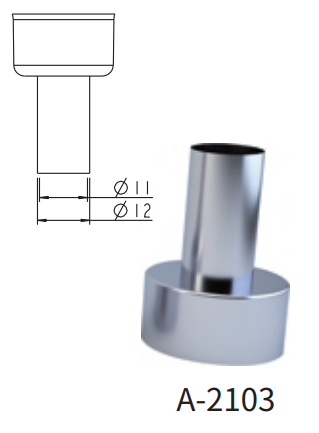 Atten A-2103 ROHS. Насадка-сопло для ST8800/8802, трубка диам. 11мм