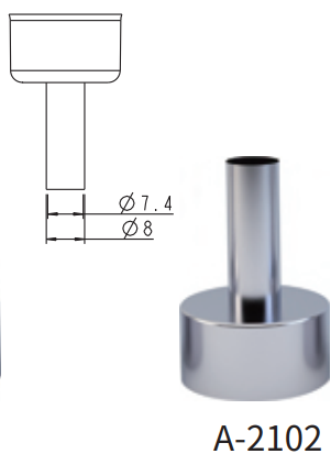 Atten A-2102 ROHS. Насадка-сопло для ST8800/8802, трубка диам. 7.4мм