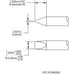 METCAL HCV-9CH0053S. Картридж-наконечник для СV/MX-HTD, клин, 5.3х8.3мм (замена HTC-9CH0053S)