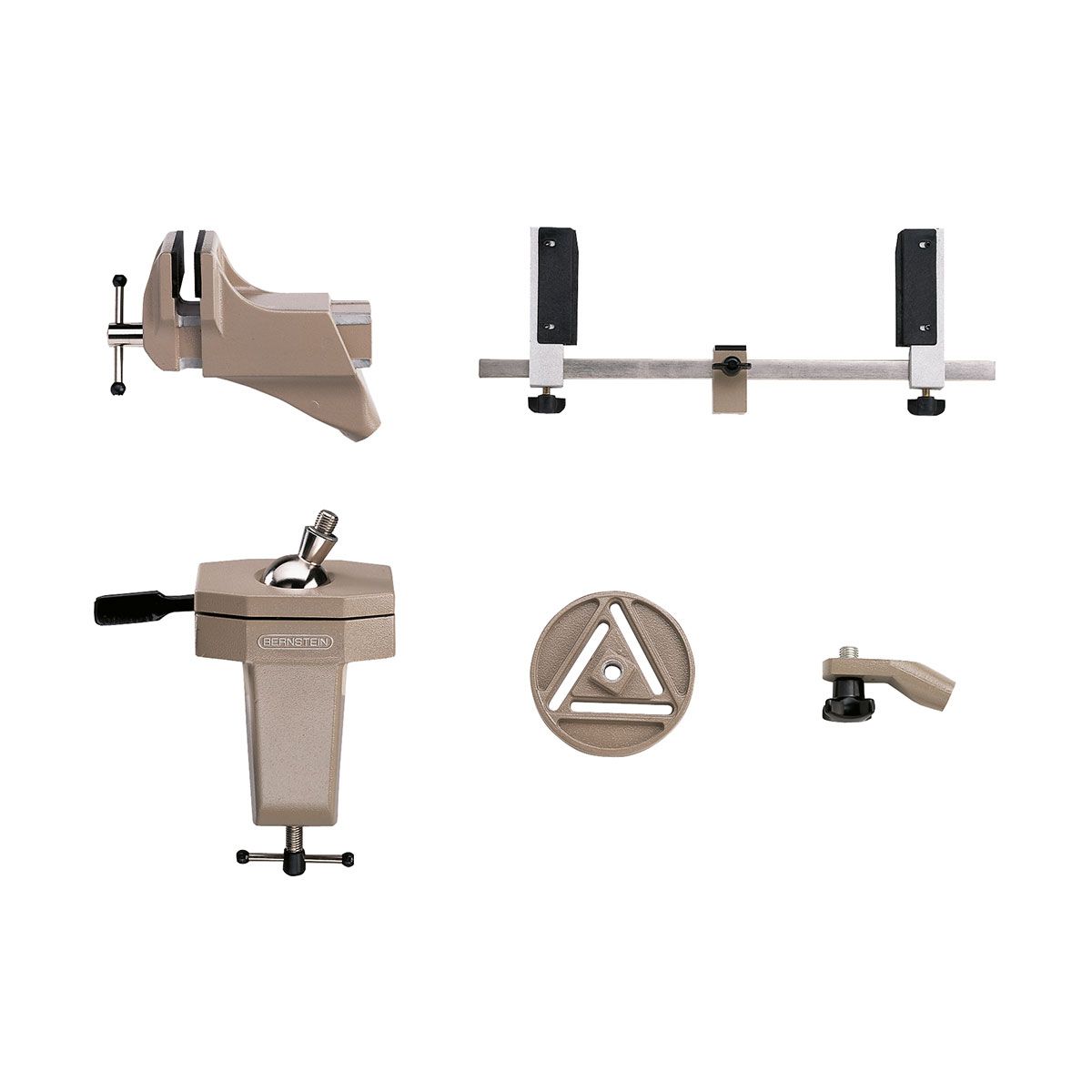 Bernstein 9-250. Тиски со сменными фиксирующими зажимами SPANNFIX VARIO (набор 5 предметов)