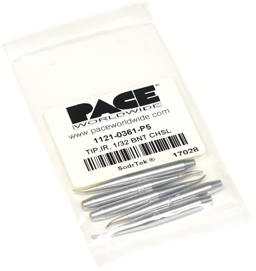 PACE 1121-0361-P5. Наконечник PS клиновидный изогнутый 0.8мм (уп. 5шт)