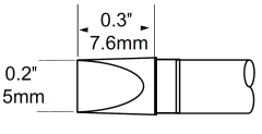 METCAL STP-CH50. Картридж-наконечник для MFR-H1, клин 5.0х7.6мм