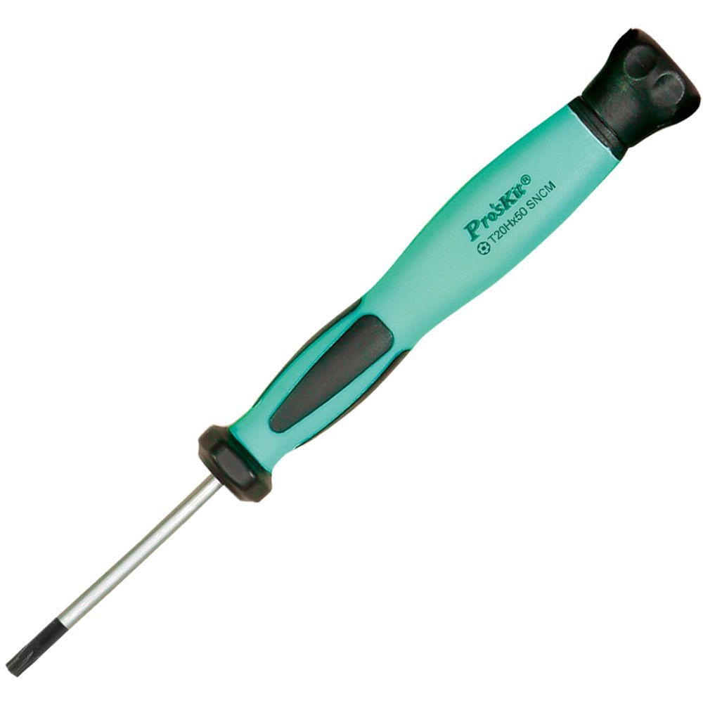 Отвертка  звездообразная (Torx) прецизионная антистатическая ProsKit SD-083-T20H  T20Hx50 мм