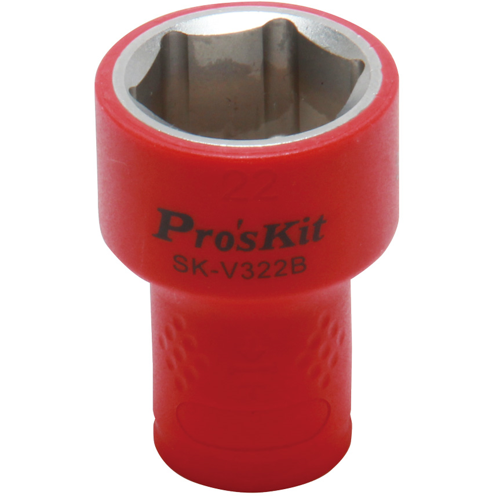 Изолированная 3/8 дюйма торцевая головка  Proskit SK-V322B 22 мм (1000 В - VDE)