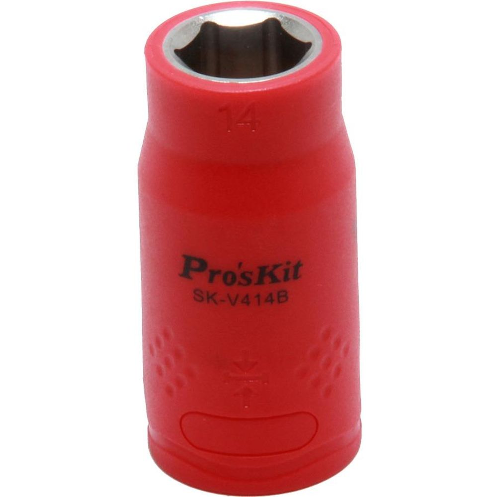 Изолированная 1/2 дюйма торцевая головка  Proskit SK-V414B 14 мм (1000 В - VDE)