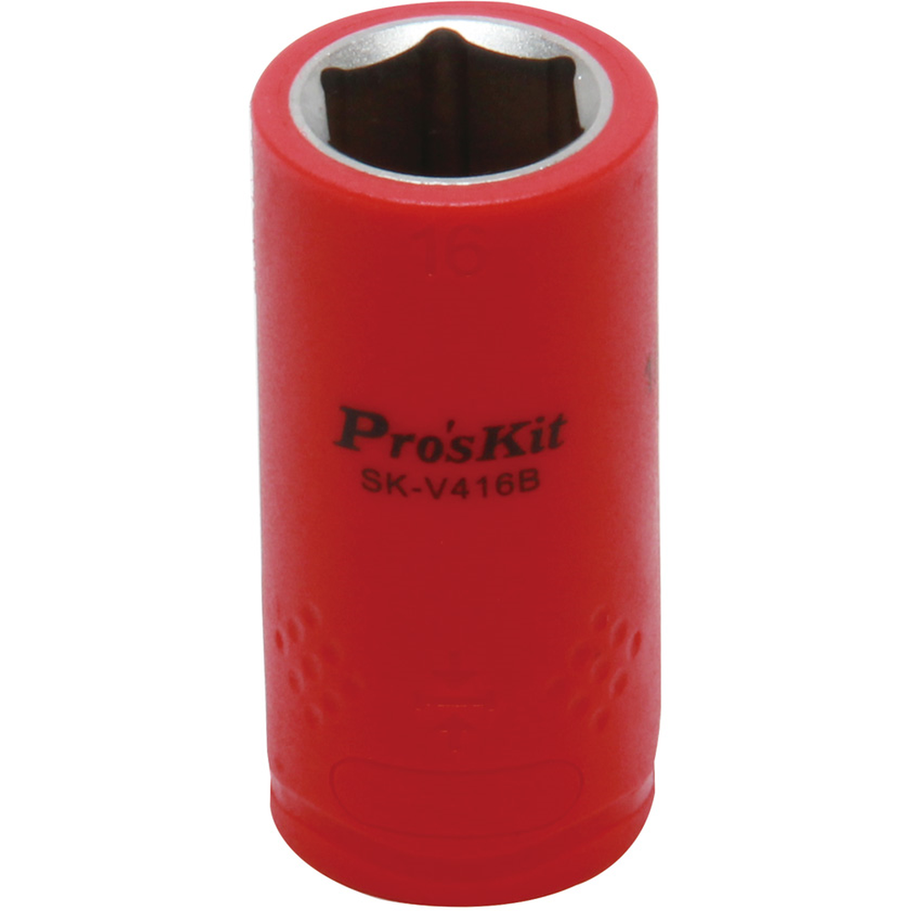 Изолированная 1/2" торцевая головка  Proskit SK-V416B 16 мм (1000 В - VDE)