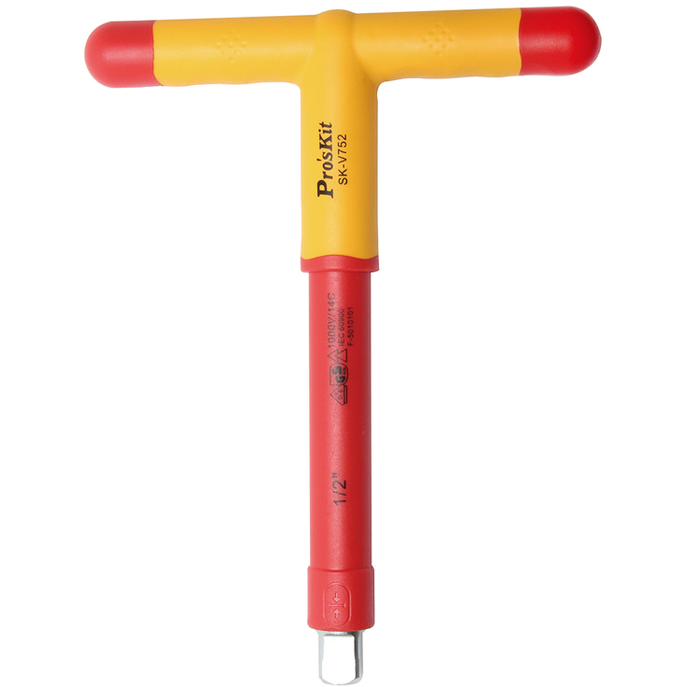 Отвертка 1/2 дюйма с изолированной T-образной рукояткой ProsKit SK-V752 (1000 V)