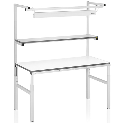 VIKING. Рабочий стол серии КЛАССИК с полкой и светильником. Комплект КЛАССИК 18-7. 