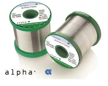 Alpha 51017. Припой трубчатый ALPHA FT-2002, 0.75мм, катушка 0.5кг (SN63/PB37, 1.4% флюс, ORL0)