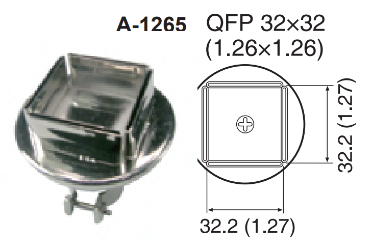 Atten A-1265 ROHS. Насадка-сопло A1265, QFP 32x32мм