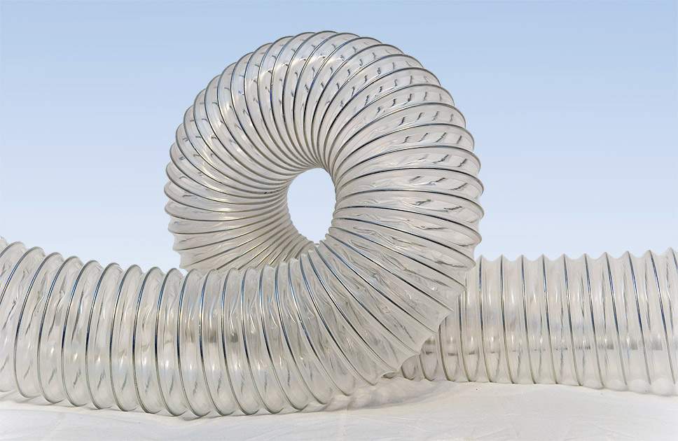 A1080006R. Воздуховод гибкий 50мм, белый, цена за 1м в растянутом состоянии